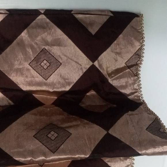 Espresso and Pastel Yellow Lehenga Choli Size 44 - Picture 3 of 5